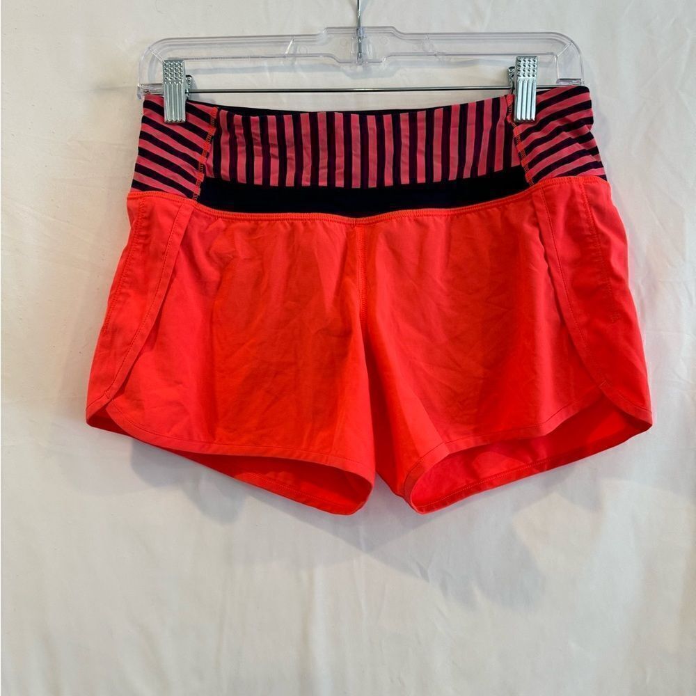 Lululemon Run Time Short Coral/Navy Stripe